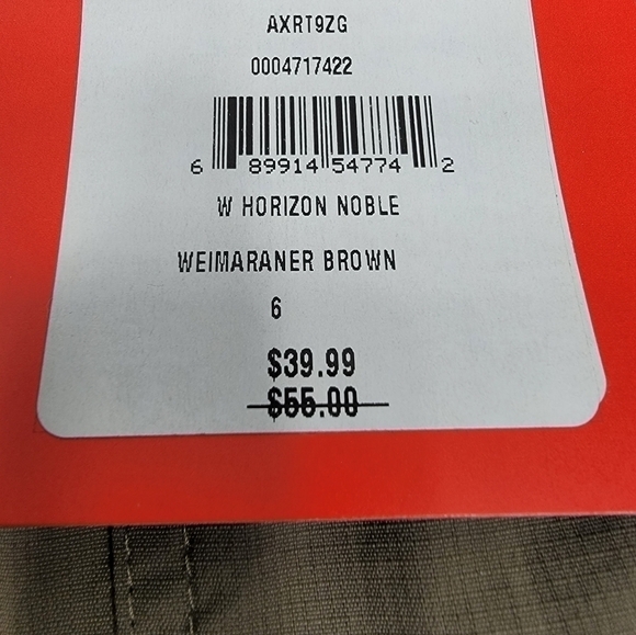 NEW The North Face Horizon Noble Capri Pant Women's Size 6 Weimaraner Brown NWT - Picture 4 of 12